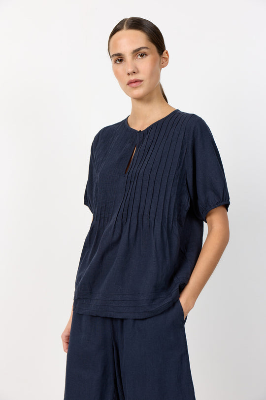 LR-NAJA 54 Bluse Mørk blå