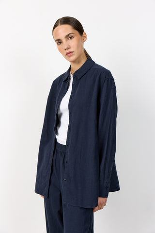 LR-NAJA 20 Skjorte Mørk blå