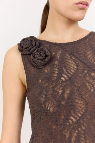 LR-LENA 1 Kjole Mørk brun