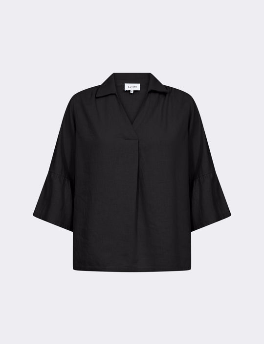 LR-NAJA 53 Bluse Sort