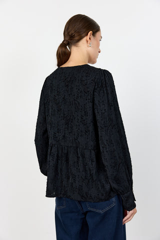 LR-OVETTE 1 Bluse Sort