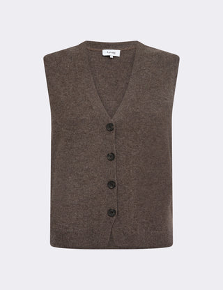 LR-ELOISE 10 Vest Mørk brun