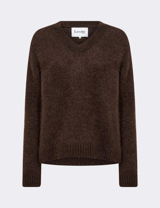 LR-NOREEN 3 Pullover Mørk brun