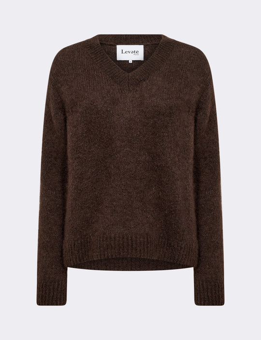 LR-NOREEN 3 Pullover Mørk brun