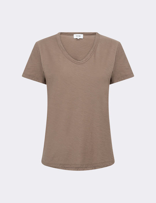 LR-ANY 2 T-shirt Lys brun