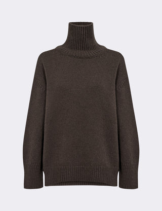 LR-PERLE 3 Pullover Mørk brun