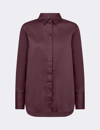 LR-ISLA SOLID 7 Skjorte Bordeaux