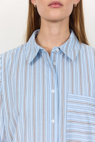 LR-KETTA 1 Skjorte Lyseblå