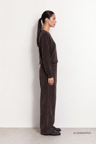 LR-ISMAILA 24 Pullover Mørk brun