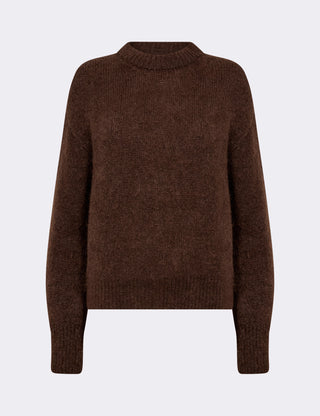LR-NOREEN 1 Pullover Mørk brun