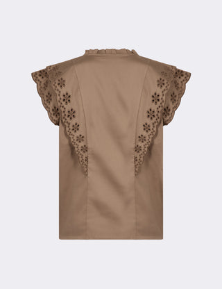 LR-ISLA SOLID 140 Bluse Brun