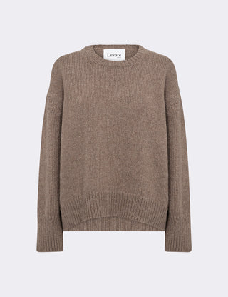 LR-PERLE 1 Pullover Lys brun