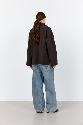LR-PERLE 10 Pullover Mørk brun