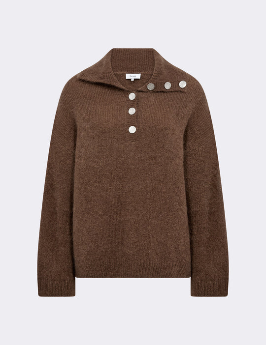 LR-NOREEN 10 Pullover Brun