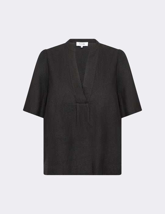 LR-NAJA 32 Bluse Sort