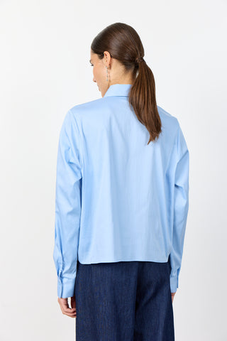 LR-ISLA SOLID 136 Skjorte Lyseblå
