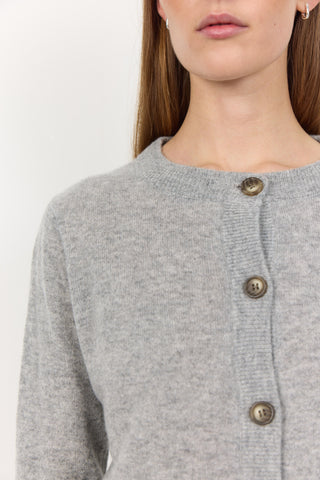 LR-ELOISE 1 Cardigan Lys grå