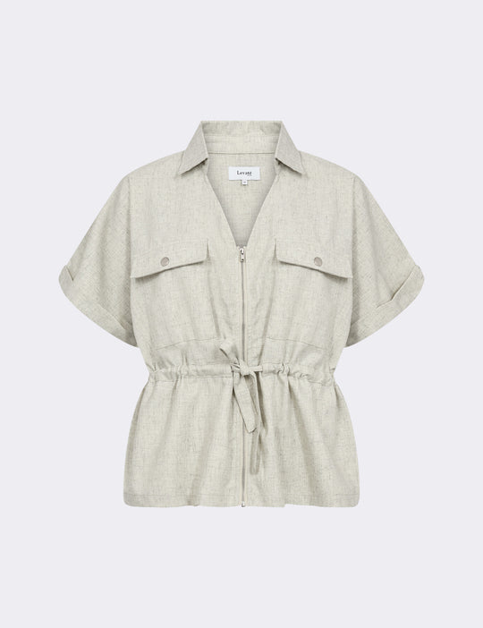 LR-PORTER 2 Bluse Lys sand