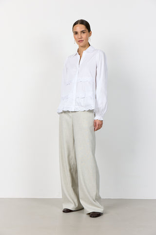 LR-ISLA SOLID 135 Skjorte Hvid