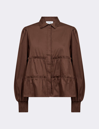 LR-ISLA SOLID 95 Skjorte Brun