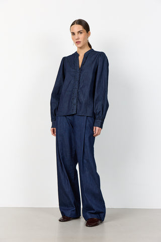 LR-PIETTA 2 Skjorte Mørk blå