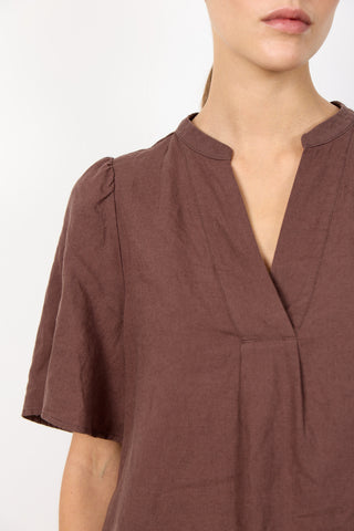 LR-NAJA 32 Bluse Brun