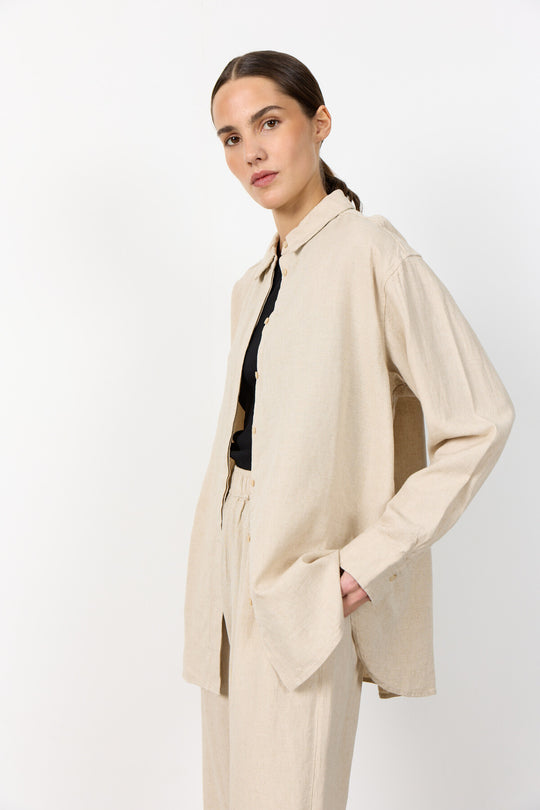 LR-NAJA 20 Skjorte Lys sand